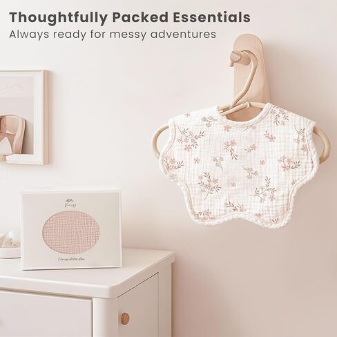 Konssy 8-Pack Muslin Baby Bibs for Teething and Drooling in Saudi Arabia