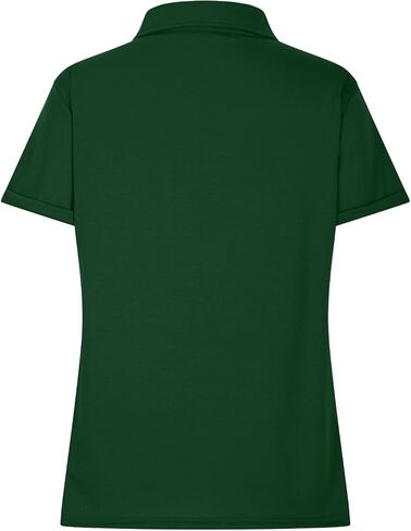 Womens Summer Tops Collared Button V Neck Short Sleeve Shirts Business Work Casual Loose Fit Tshirts Fashion Outfits in Saudi Arabia