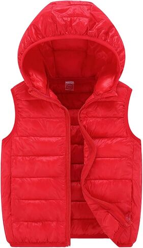 Child Kids Toddler Baby Boys Girls Sleeveless Winter Solid Coats Hooded Jacket Vest Outer Boys Long Sleeve Shirts in Kuwait