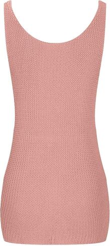 Women's Scoop Neck Tank Tops Sleeveless Sweater Vest Summer Causal Loose Fit Hollow Out Crochet Knitted Cami Top in Saudi Arabia
