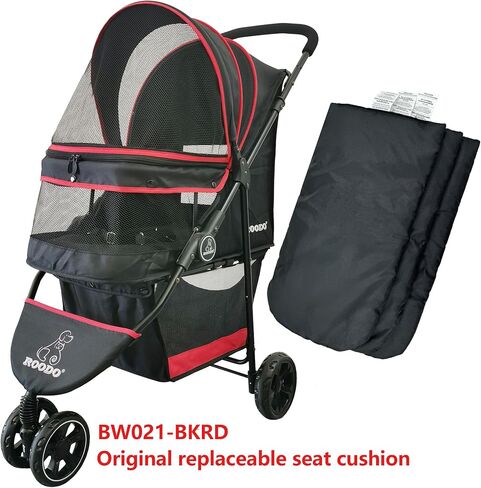 ROODO Original Replaceable Pet Stroller Pad for Exclusive Use Easy to Clean,Set of 3 pc(Black) in Saudi Arabia