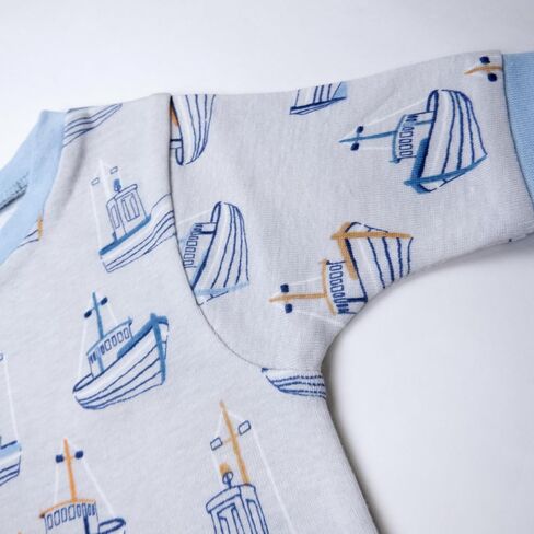 HonestBaby 2-Pack Short Sleeve Pajamas 100% Organic Cotton for Baby Boys, Unisex in Saudi Arabia