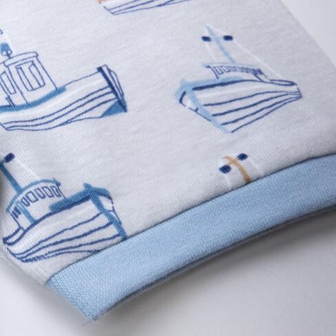 HonestBaby 2-Pack Short Sleeve Pajamas 100% Organic Cotton for Baby Boys, Unisex in Saudi Arabia