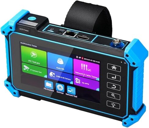 8MP IPC Tester AHD CVI TVI CVBS شاشة التناظرية CCTV اختبار H.265/H.264 4K VGA إدخال RJ45 TDR/UTP اختبار كابل CCTV - اختبار CCTV in Kuwait