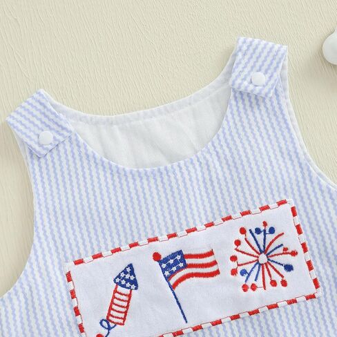 Bonangber Baby Boy Girl Summer Clothes Golf/Baseball Embroidery Overall Romper Smocked Bodysuit Cute Baby Golf Outfit in Saudi Arabia