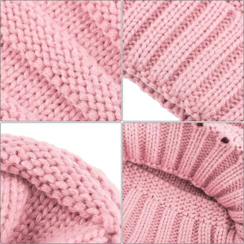 URATOT Winter Knitted Warm Set Infinity Scarf and Hat Touch Screen Gloves for Men and Women in Saudi Arabia
