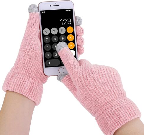 URATOT Winter Knitted Warm Set Infinity Scarf and Hat Touch Screen Gloves for Men and Women in Saudi Arabia