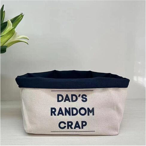 Dad's Random Crap Storage Organiser, Father's day gift, Dad gift, Men's christmas gift, gift for dad, first fathers day, Tote Bag Organizer in Saudi Arabia