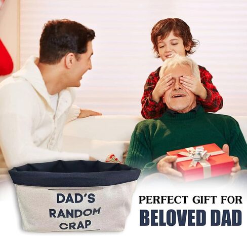 Dad's Random Crap Storage Organiser, Father's day gift, Dad gift, Men's christmas gift, gift for dad, first fathers day, Tote Bag Organizer in Saudi Arabia