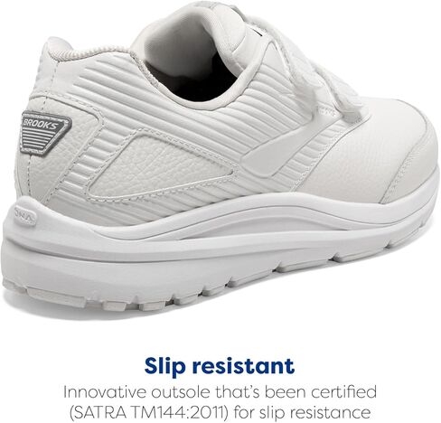 Brooks Addiction Walker V-Strap 2 Women's Walking Shoe - White/White - 7.5 in Saudi Arabia