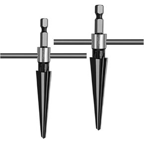 2Pieces Tapered Reamer T Handle Bridge Pin Hole 5-16mm 3-13mm 6 Flute Hole Reamer Handheld Tapered Tool Reamers