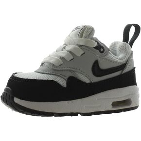 Nike Air Max 1 EasyOn Baby/Toddler Shoes (DZ3309-111, White/Dark Team Red Heather/Pure Platinum)