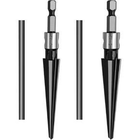 2Pcs T Handle Tapered Reamer Set 5-16mm 3-13mm Bridge Pin Hole Handle Tapered Reamers 6 Fluted Chamfer Drilling Tool