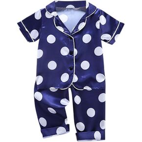 4t Nightgown Toddler Boys Girls Carrot Rabbit Button Down Short Sleeve Tops and Kids Robes for Girls Satin