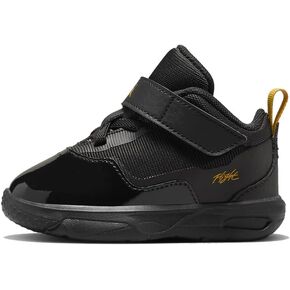 Nike Stay Loyal 3 Baby/Toddler Shoes (FB9924-071, Black/White/Yellow Ochre) Size 6