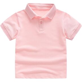 Toddler Baby Girls Boys Classic Polo Shirt Kids Summer Short Sleeve Casual Moisture Wicking Soft Toddler Shirt