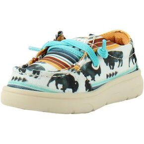 ARIAT Unisex Toddler Lil Stompers Shoe, Multicolored (Buffalo), 4