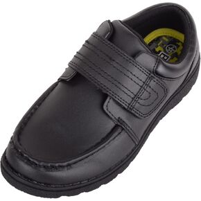 ABSOLUTE FOOTWEAR Childrens Kids Boys Easy Fasten Touch and Close School Formal Shoes