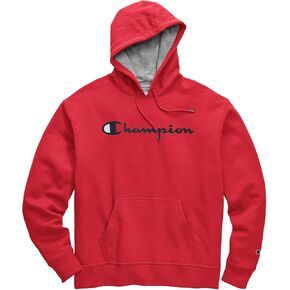 Champion Men's Embroidered C-Logo Fleece Hoodie (White, M) in Saudi Arabia