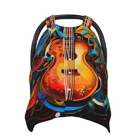 Music Series Baby Car Seat Canopy Cover, Multi Use Breathable Nursing Breastfeeding Covers for Mom Soft Stroller Sun Shade Newborn Shower Gift