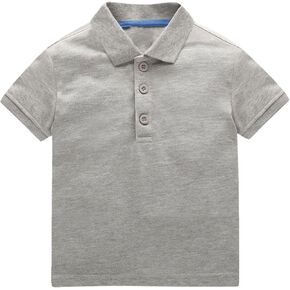 Toddler Boys Solid P𝗼lo Shirt Baby Kids Short Sleeve Breathable Comfort Tees Tops Summer Vacation Casual Clothes Funny