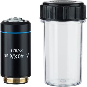 AmScope A40X-INF-B 40X Infinity Achromatic Microscope Objective with Black Finish