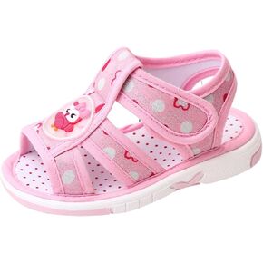 Baby Boy Girl Summer Sandals Infant Squeaky Shoes Lightwight Non-Slip Toddler Flat Bottom Non Slip OpenToe Breathable Soft Infant Sandals