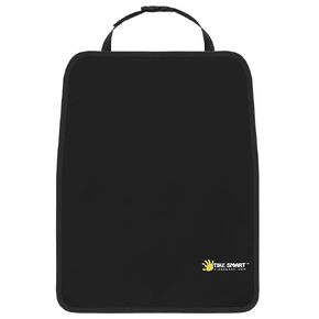 Luxury Clean-Edge Kick Mat - Tapered Design Seat Back Protector and Seat Cover with Invisible Strap and Stiff Edging (1 Mat)