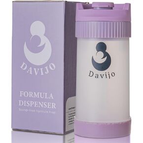 Formula Dispenser - Completely Replaces Hand Scooping - Fill The Desired Formula Portion with a Few clicks - Baby Formula Container - 10ounces Baby Milk Powder Storage - for Home & Travel