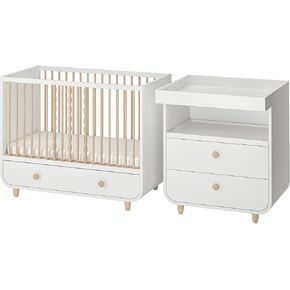 MYLLRA 2-piece baby furniture set, 60x120 cm, white