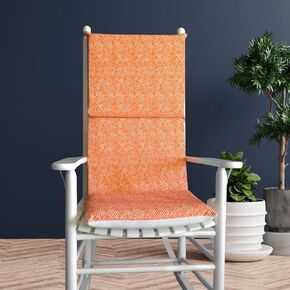 Orange Line Pattern Rocking Chair Cushion Cushion
