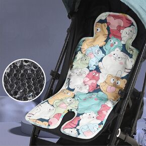 Infant Car Cool Seat Pad, Fast Cooling Ice Beads Stroller Cool Seat Pad Skin Friendly for Kids for Safety Chair (Type 5)