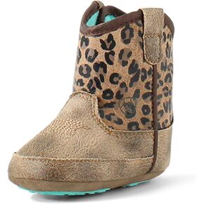 ARIAT USISX LING LIL STOMPERS BOOT ، TAN/BROWN (SAVANNAH) ، 4