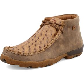 Twisted X Men's Chukka Driving MOC ، MOC Toe مع Cellsole ، Bomber & Tan النعامة ، 10.5 واط