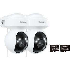 REOLINK E1 Outdoor Pro with 128GB microSD Card Bundle, 4K PTZ Camera with Motion Tracking, Wi-Fi 6, Local Storage, No Monthly Fees