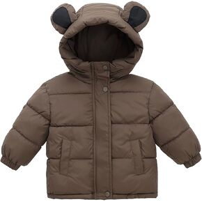 Boys Size 5 Winter Coat Children's Down Padded Jacket Short Winter Padded Jacket for Boys and Toddler Boy Puffy Coat