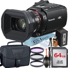 Panasonic HC-X1200 كاميرا الفيديو مع بطاقة ذاكرة 64 جيجابايت + حزمة ملحق Tripod + Case