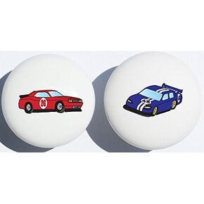 درج سيارات السباق الأحمر والأزرق السحب/سباق Car Car Childern's Decory Decor