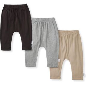 Burt's Bees Baby Boys' Knit Jogger Pants, Baby Sweatpants, 100% Organic Cotton Infant Bottoms