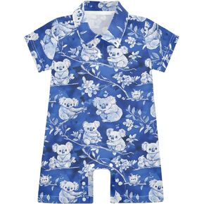 Cotton Baby Boy Clothes Polo Neck Short Leg Baby Unisex Clothing Set for Summer