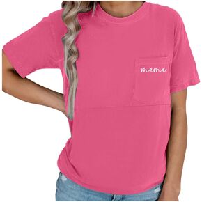 Nursing Shirts for Women Breastfeeding Zipper Floral Graphic Cute Short Sleeve Maternity Tops Casual Summer Clothes