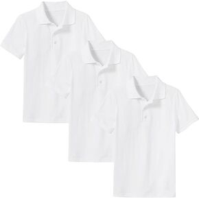 Galaxy by Harvic School Uniform Tagless Polo Tshirt for Toddlers 5-Pack (Sizes 2T - 4T)