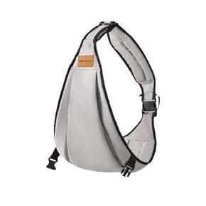 Baby Sling Carrier Toddler Carrier One Shoulder Adjustable Shoulder Strap Labor-Saving Baby Sling 10-45lbs(Black,Mesh)
