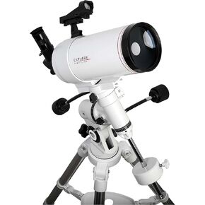 استكشف علمي FL-MC1001400EQ3 أول Tube Tube Tube Sutov-Cassegrain مع Exos Nano ، 100 ملم ، أبيض