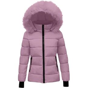 Ceboyel Womens Warm Winter Puffer Coats 2024 Trendy Hooded Jackets Thicken Down Coat With Hood Fur Lightweight