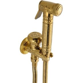 Shower System, Handheld Bidet Sprayer for Toilet Brass Baby Cloth Diaper Sprayer Portable Hand Held Toilet Bidet Sprayer Head with Bidet Hose for Feminine Wash, Pet Washing, Easy to Install,A (B) (B