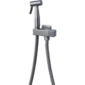Cloth Diaper Sprayer Kit Handheld Bidet Sprayer for Toilet with 1.2m Stainless Steel Hose and Brass Valve, Wall Mounted