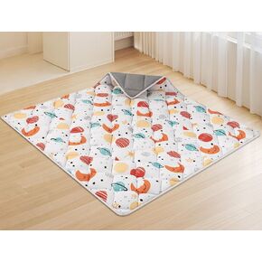 Baby Play Mat for Floor, 50x50 Inch Playmat for Playpen, Thicken Soft Padding Sponge Playmats for Babies and Toddlers Infants, Foldable and Machine Washable Crawling Mat