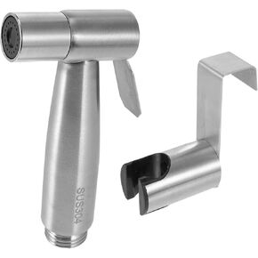 1 Set High Pressure Stainless Steel Bidet Sprayer Handheld Toilet Cleaning Tool for Diaper and Pet Care Durable Easy to Install Design