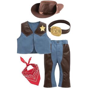 Infant Boy Jacket Kids Toddler Baby Boys Sleeveless Western Cowboy For Kids Children Vest Hat Layettes for Newborns Boy